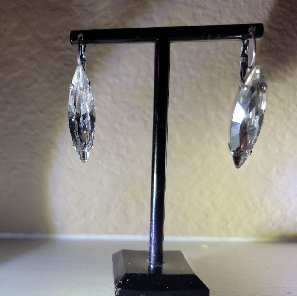 Earrings 🌴🌴🌴Old Hollywood Style🌴🌴🌴 Glam Swarovski Crystal Earrings - Picture 10 of 17